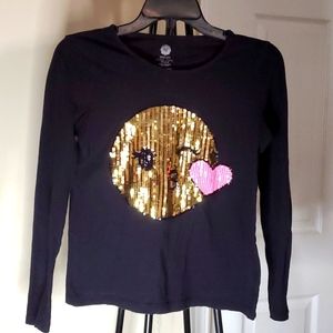 GIRL'S TOTAL GIRL LONG SLEEVE TOP PLUS SIZE LARGE/14.5 - 16.5
